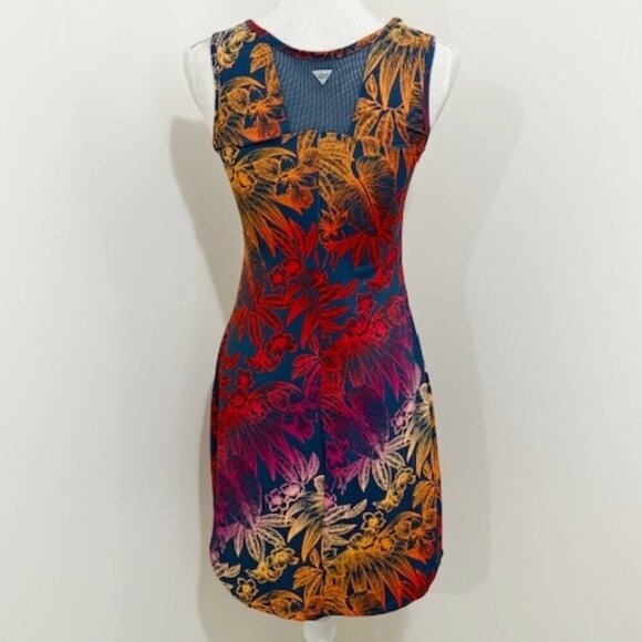 Columbia PFG Tank Dress Omni-Freeze Cooling Floral Tropical Resort Beach Size XS - Picture 3 of 5